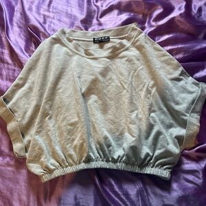 Grey crop top